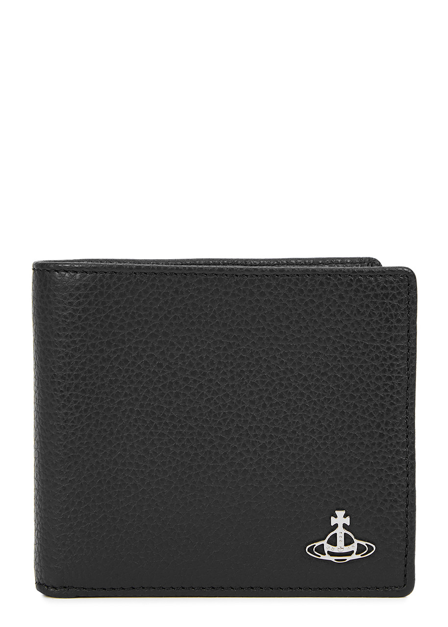 Vivienne Westwood Black Logo Leather Wallet - One Size