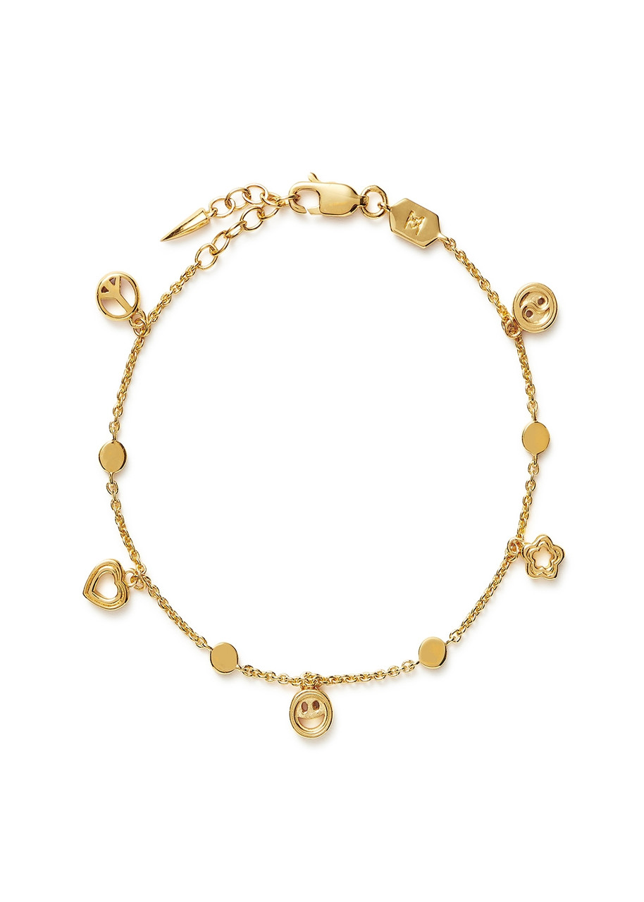 Missoma Good Vibes 18kt Gold-plated Charm Bracelet - One Size
