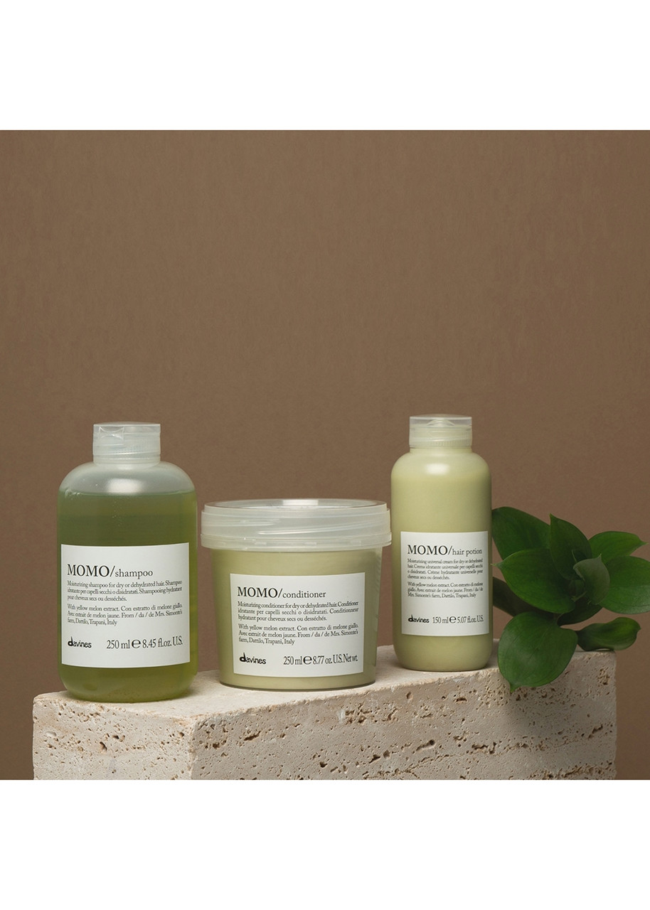  Davines - Momo Conditioner - 250ml - Zero-impact Rejuvenating Conditioner - Hydration And Shine - Cartucciaru Melon Extract - Vitamins A And C 