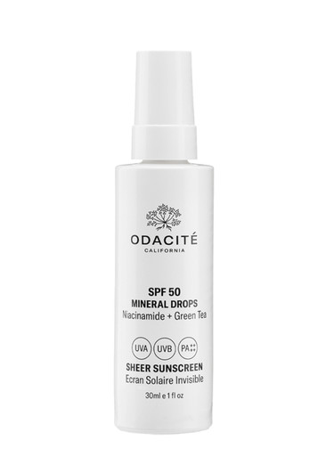ODACITÉ SPF50 Sheer Sunscreen Mineral Drops 30ml