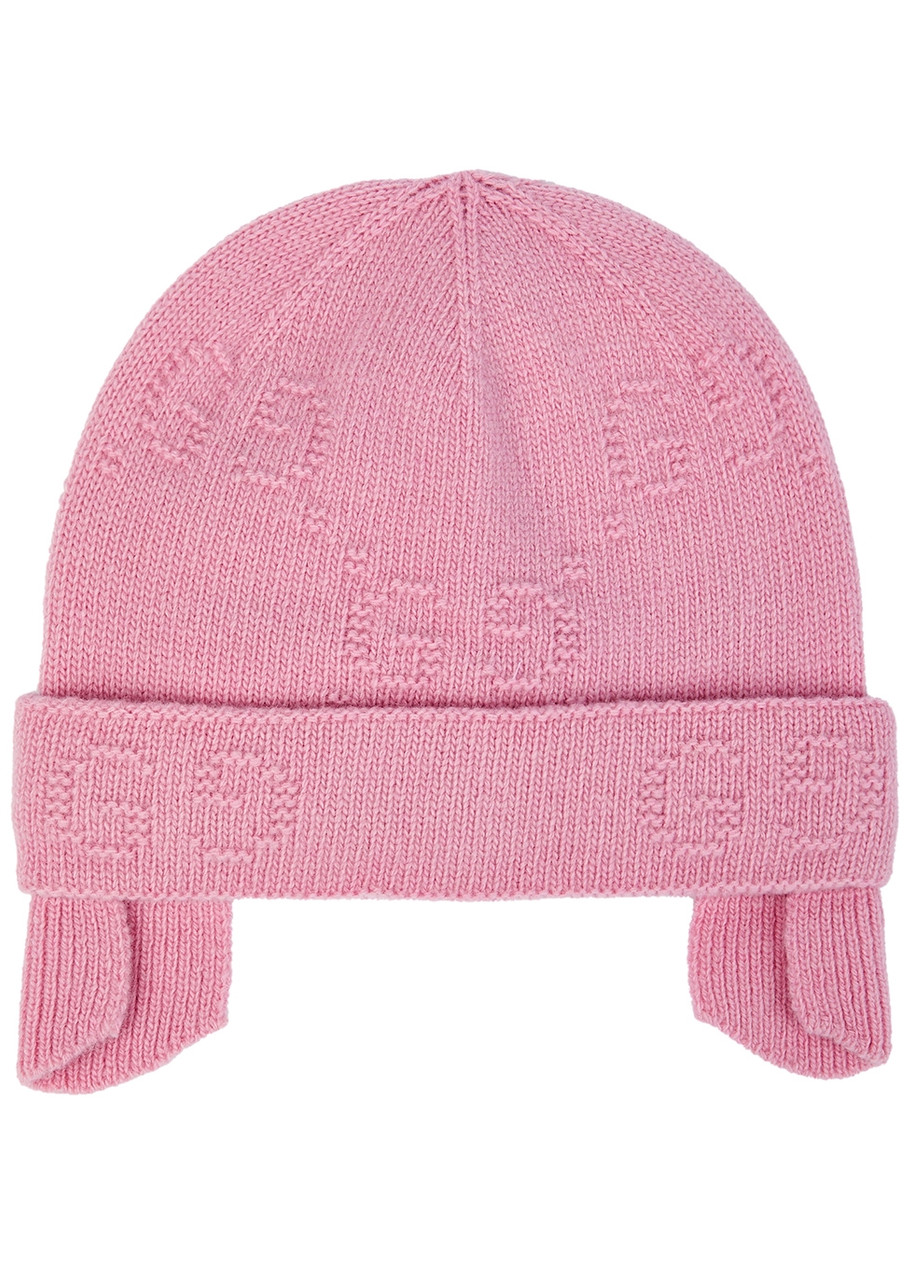 Gucci Kids GG Wool Beanie - Pink