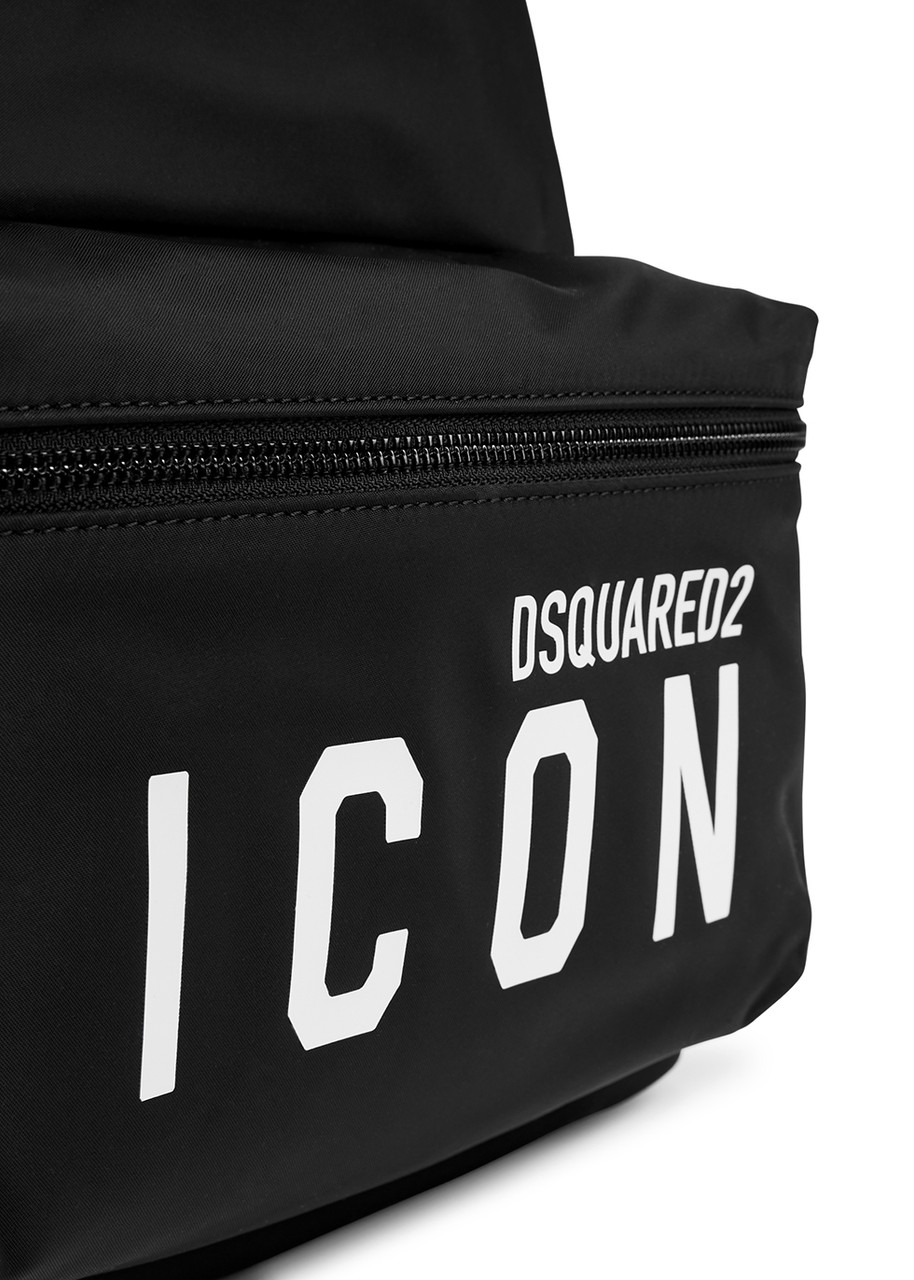  Dsquared2 Icon Black Nylon Backpack - One Size 