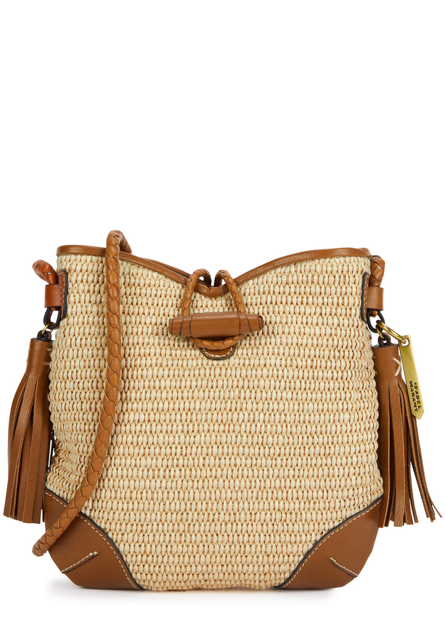 Isabel Marant Taggy Raffia Cross-body Bag, Bag, Natural