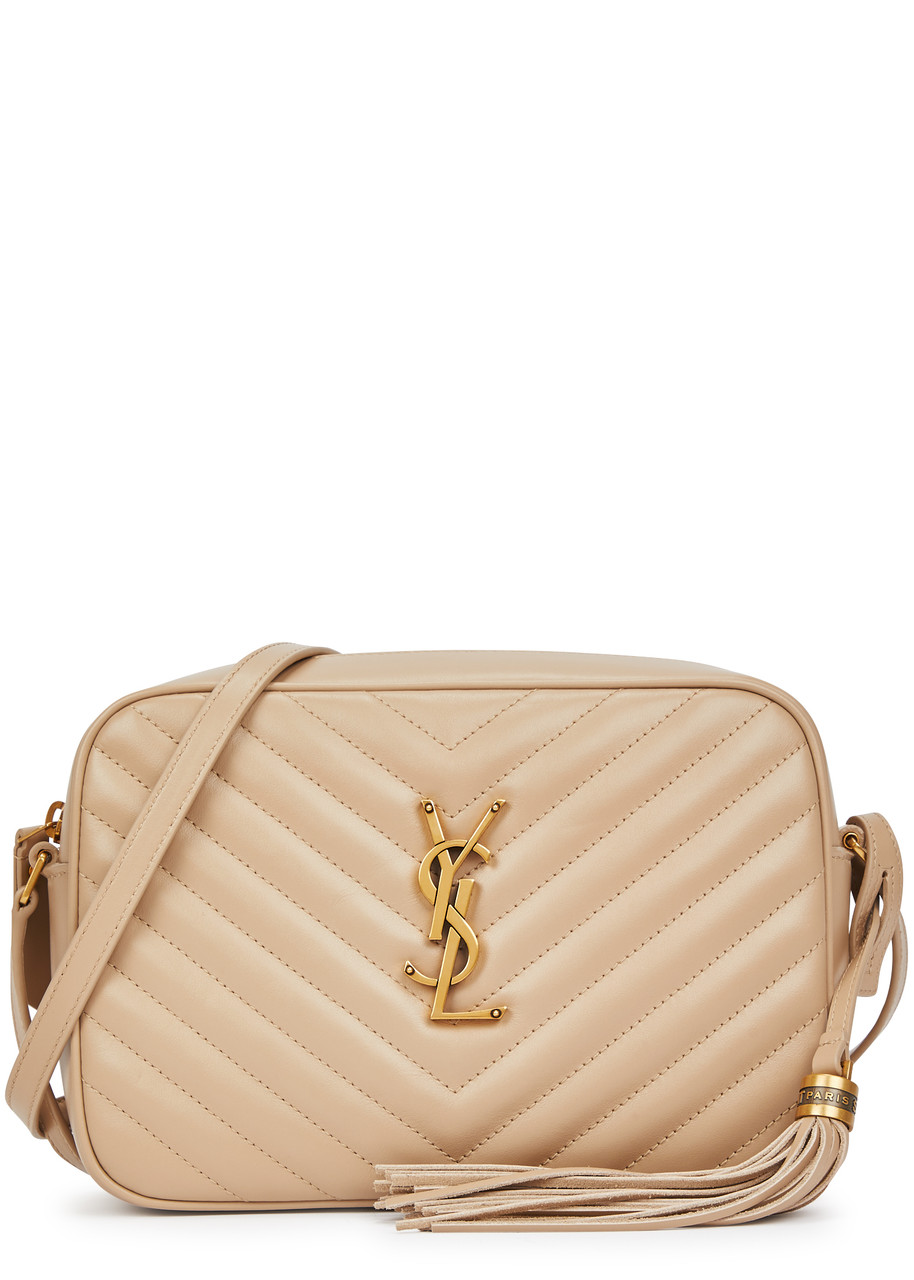 Saint Laurent Lou Leather Cross-body bag - Beige - One Size
