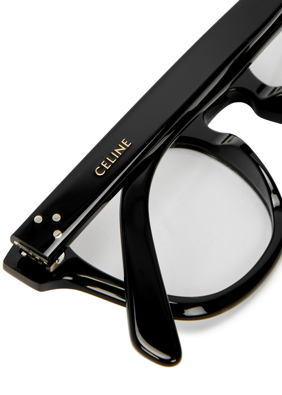  Celine - Round-frame Optical Glasses, Glasses, Black, Can Be Fitted With Prescription Lenses, Designer-stamped Arms 