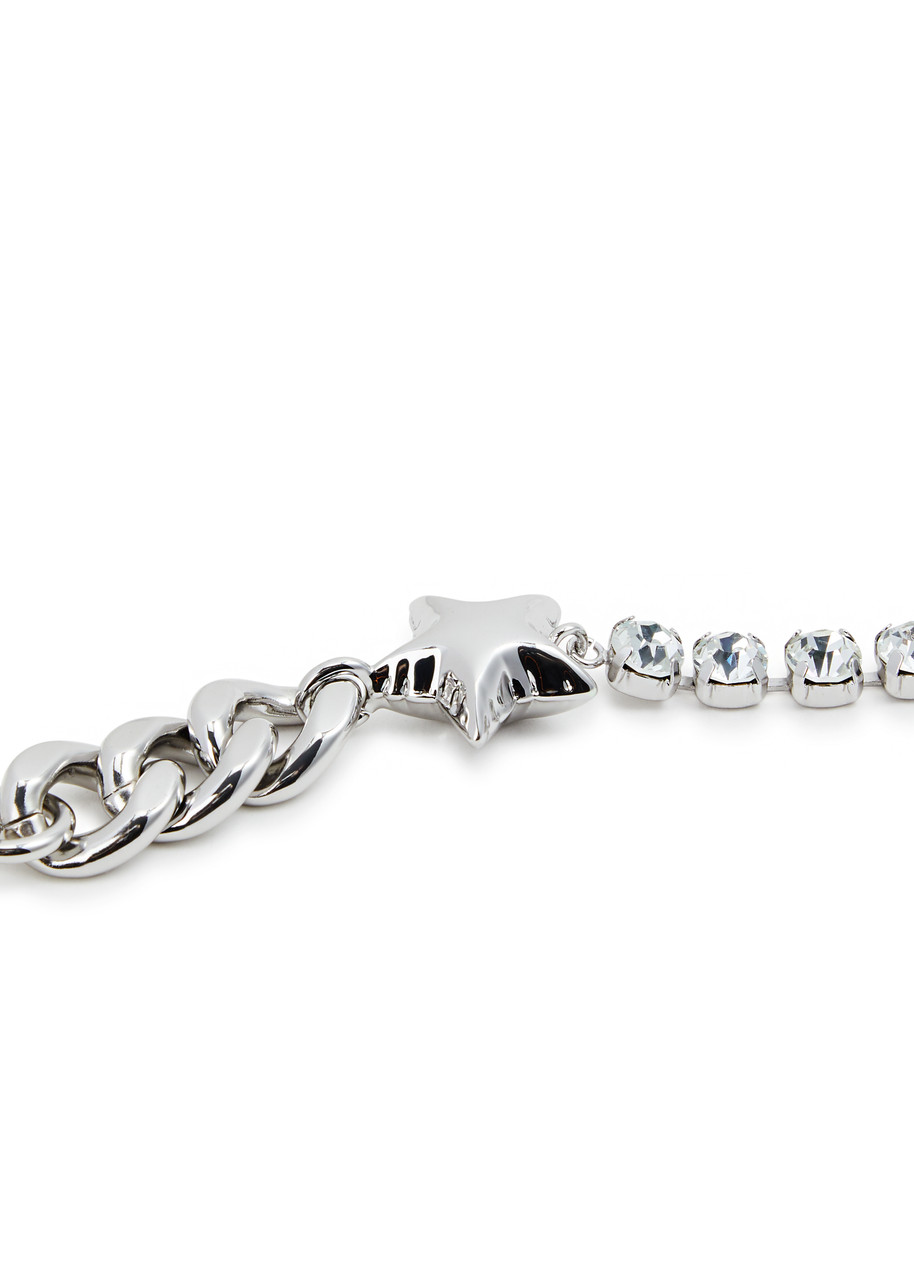  Marc Jacobs Charm-embellished Chain Necklace - Silver - One Size 