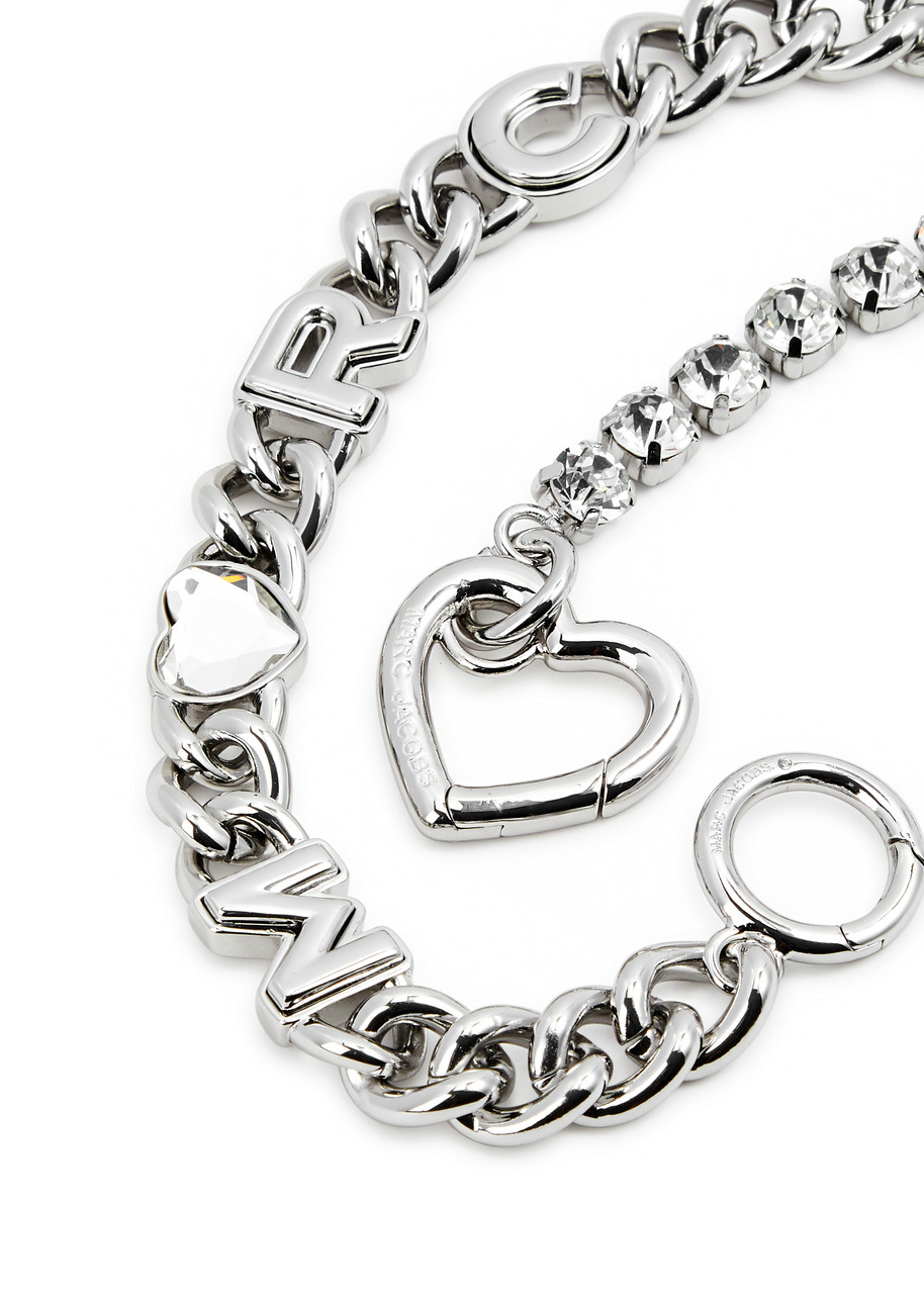  Marc Jacobs Charm-embellished Chain Necklace - Silver - One Size 
