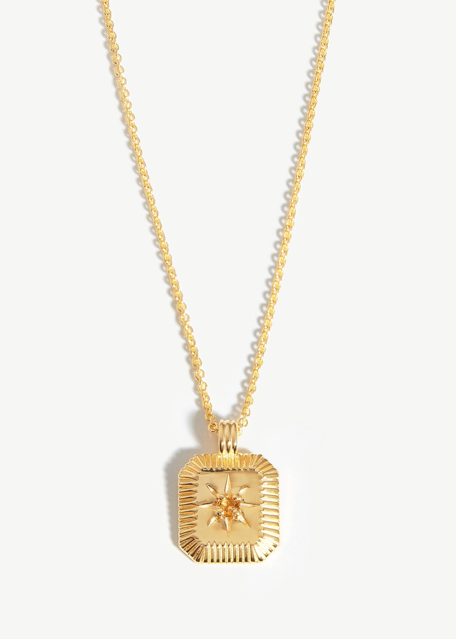 Missoma November Birthstone 18kt Gold-plated Necklace