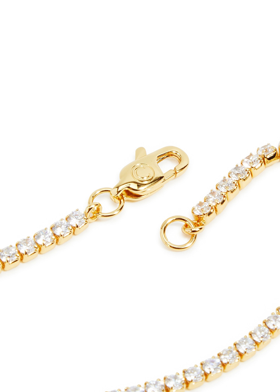  Cernucci Tennis Micro Crystal-embellished Bracelet - Gold - One Size 