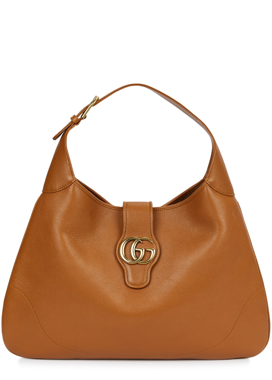 Gucci Aphrodite Large Leather Shoulder bag - Brown - One Size