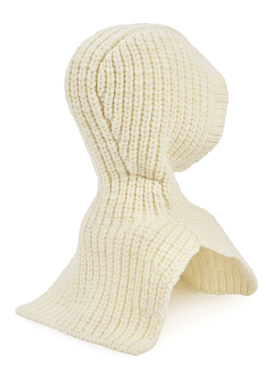  3.1 Phillip Lim Cream Chunky-knit Wool Balaclava - One Size 