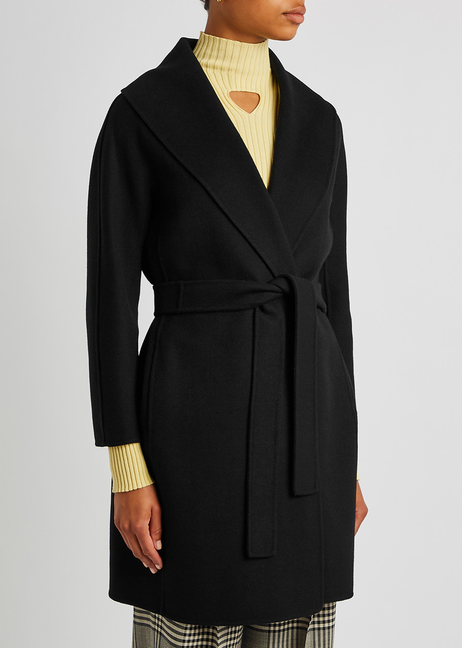  S Max Mara Messi Wool Jacket - Black - 4 