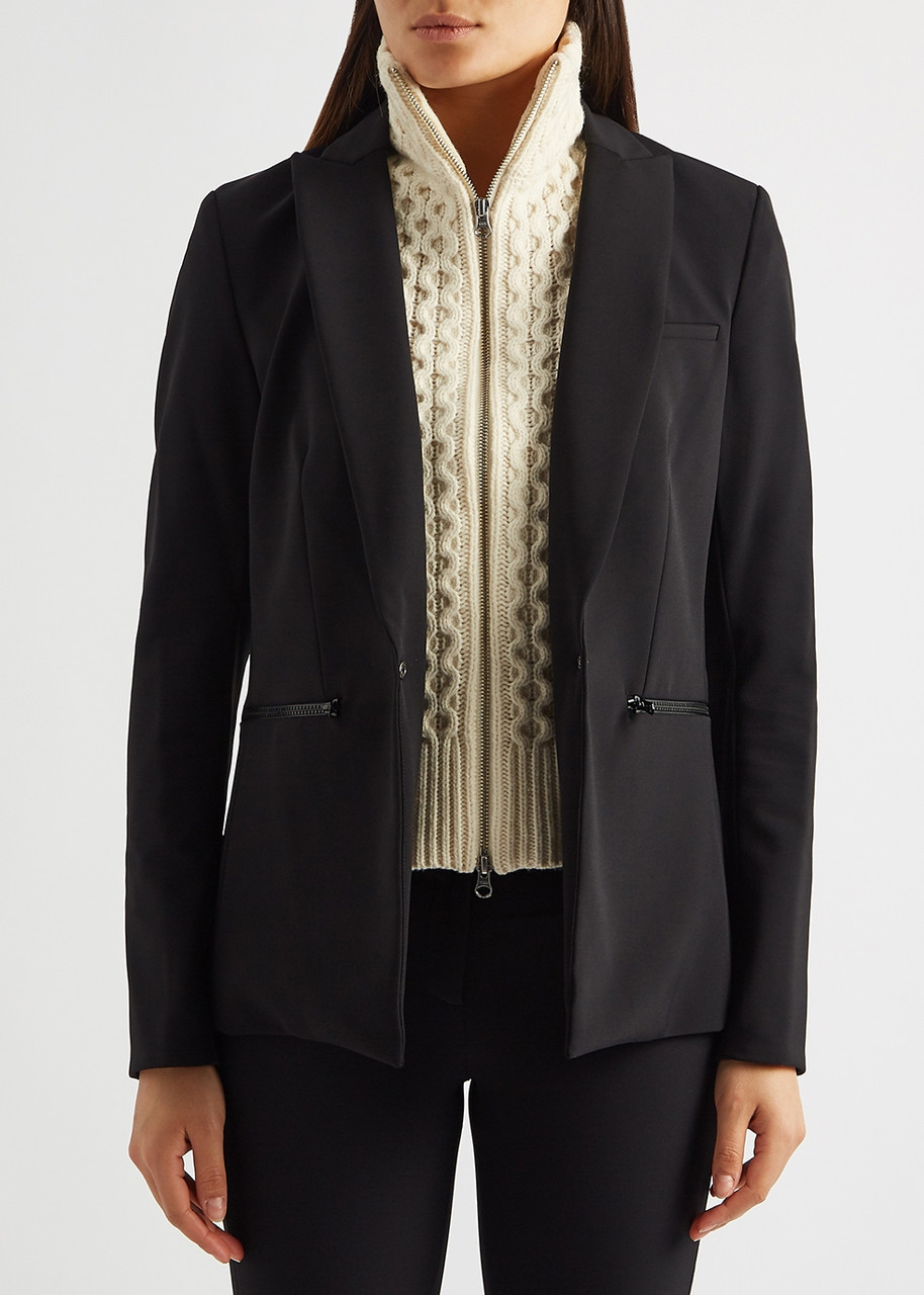  Veronica Beard Upstate Cream Cable-knit Wool Dickey - Ivory - One Size 