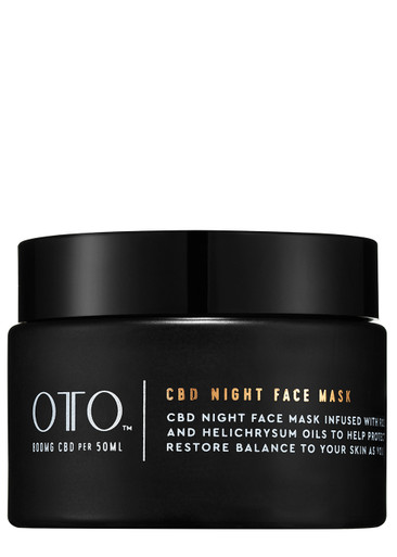 OTO CBD Night Face Mask 50ml - Contains Essential Oils, Vitamins