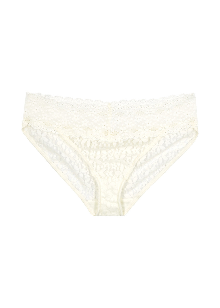 Wacoal Halo Lace Ivory Briefs In Ivory