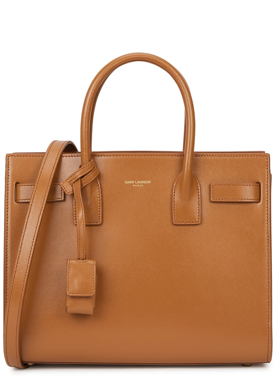 Saint Laurent Sac De Jour Small Leather Top Handle Bag, top Handle bag - Brown - One Size