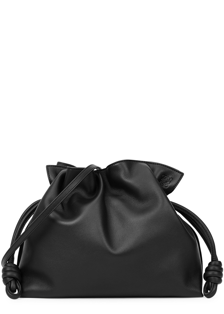 Loewe Flamenco Small Leather Clutch - Black - One Size
