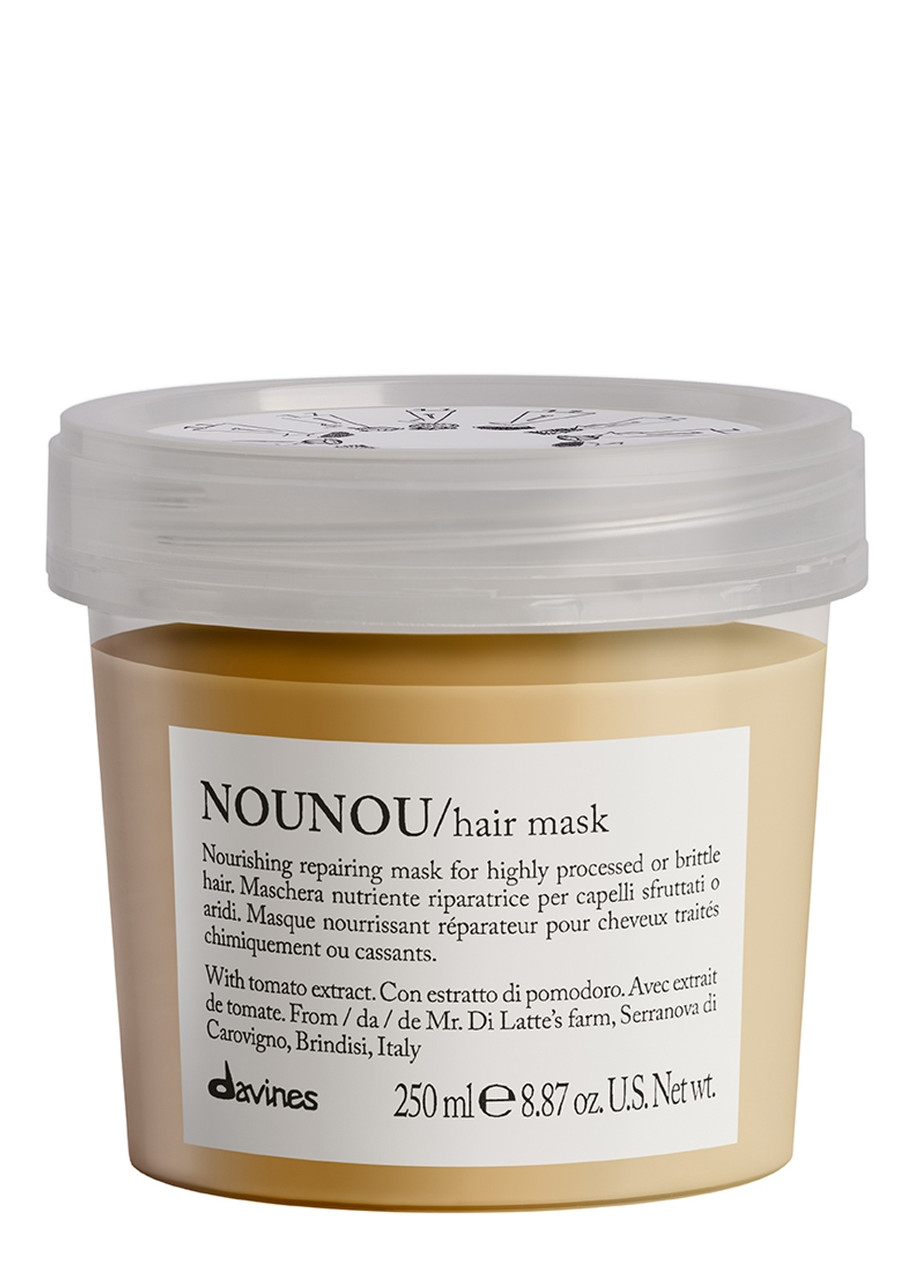 Davines Women's Yellow/Red/Green - Nounou Hair Mask For Colour-Treated - 250Ml - Deeply Nourishes Damaged And Dehydrated Hair - Vitamin E And Antioxidants