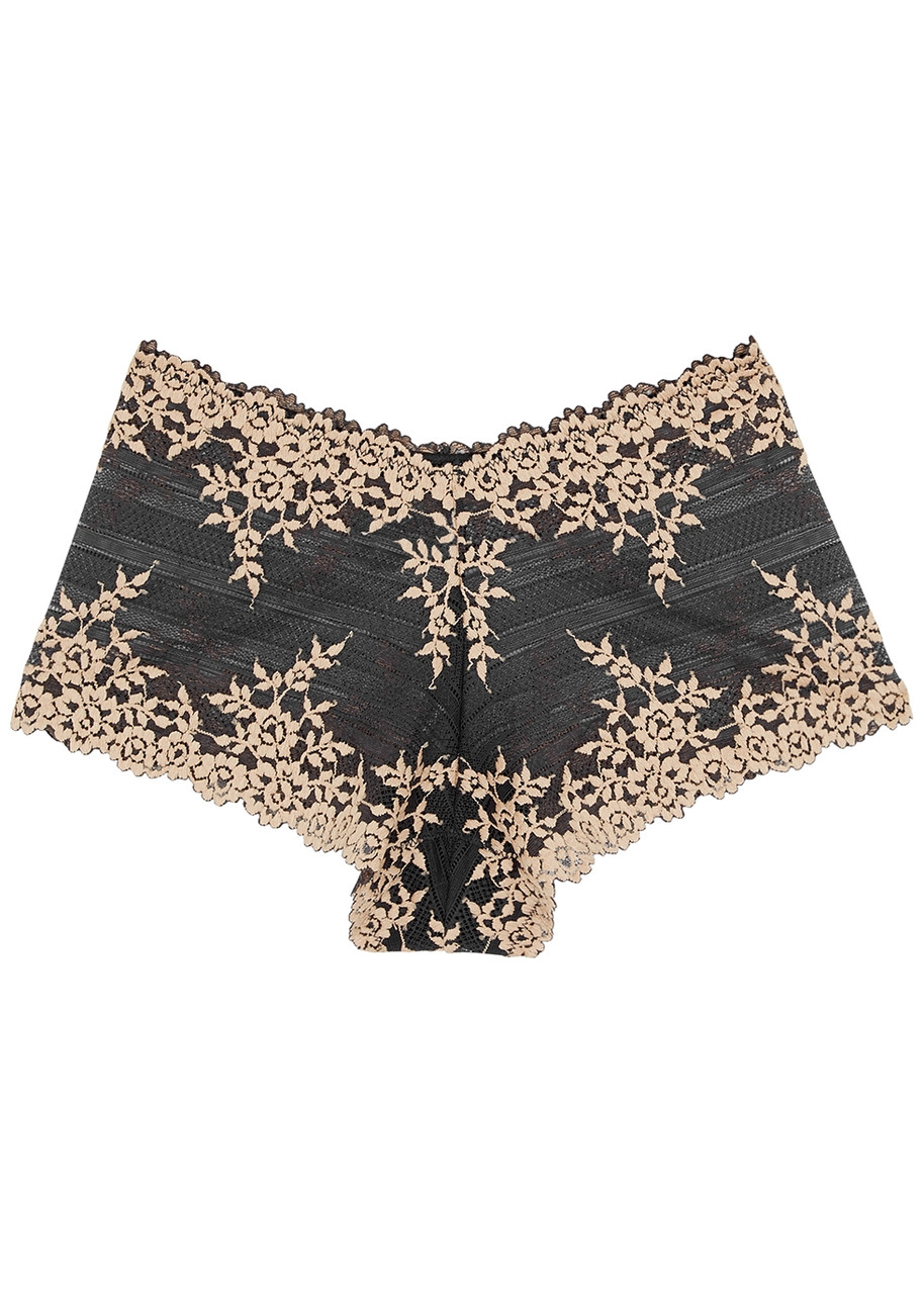 Wacoal Embrace Lace Grey Embroidered Briefs - S