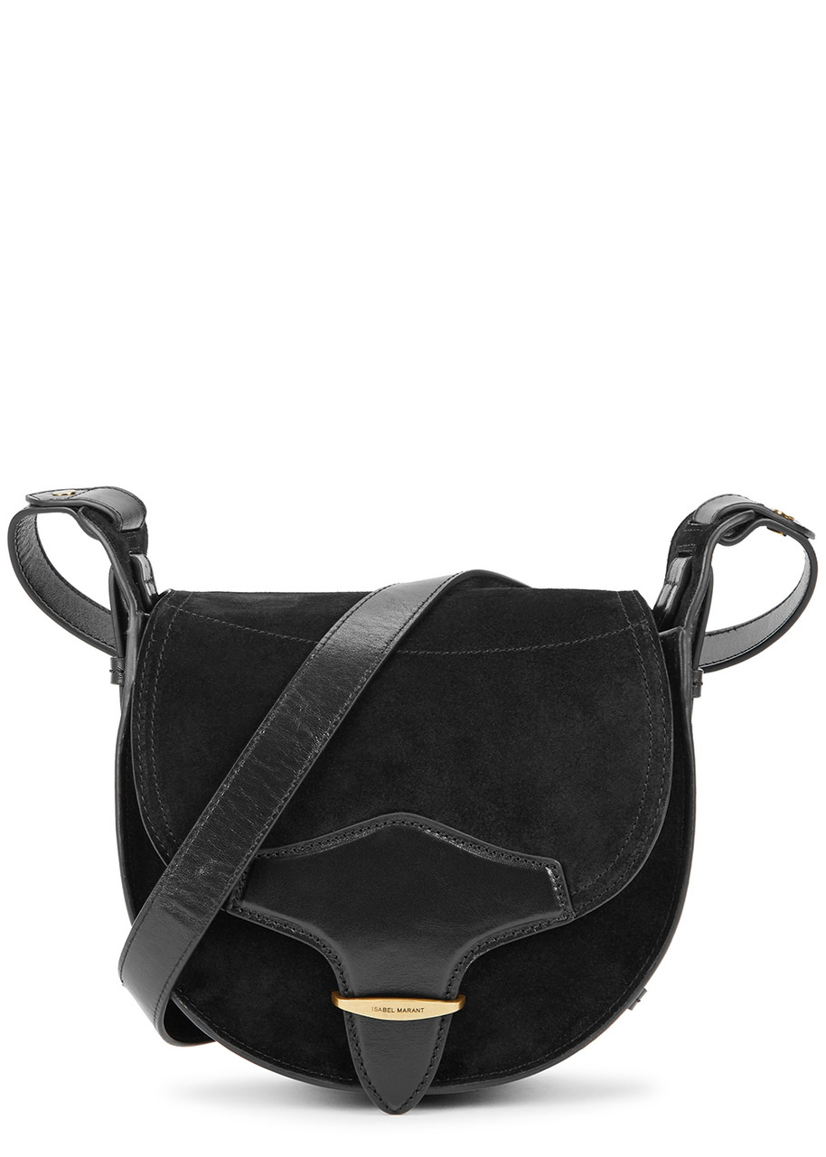 Isabel Marant Botsy Suede Saddle bag - Black - One Size
