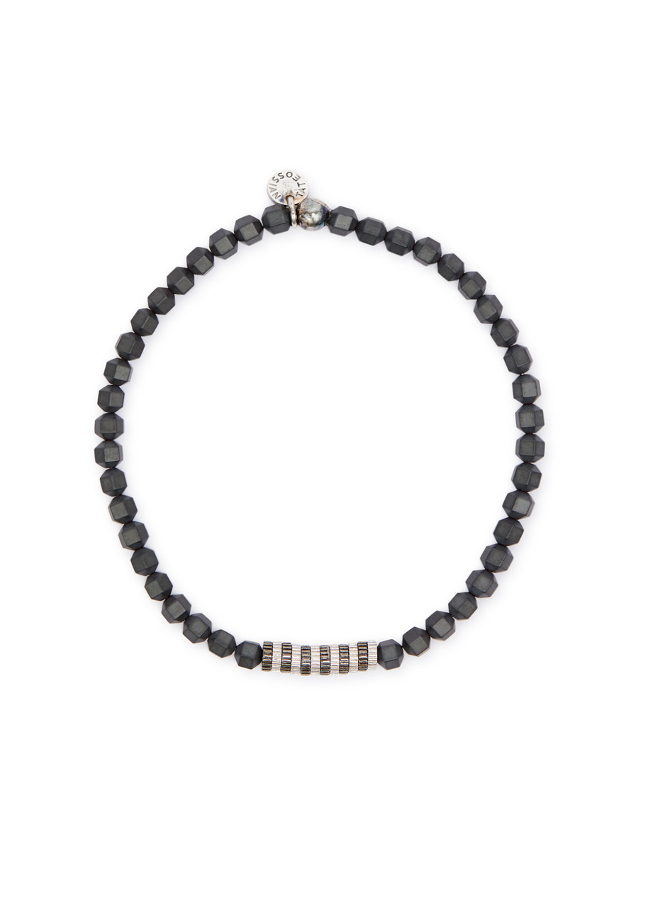 Tateossian Hematite Beaded Bracelet - Black