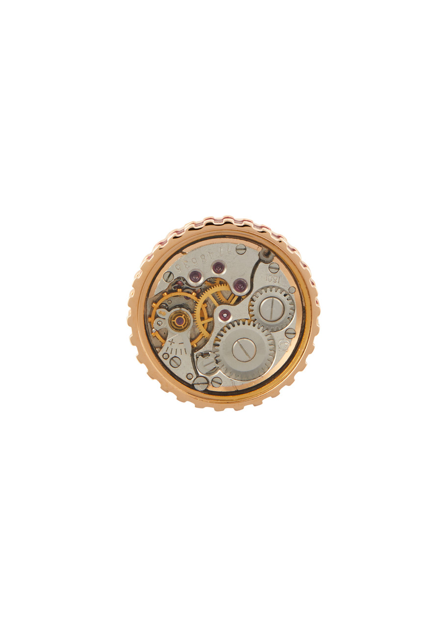 Tateossian Skeleton Gear Cufflinks In Gold