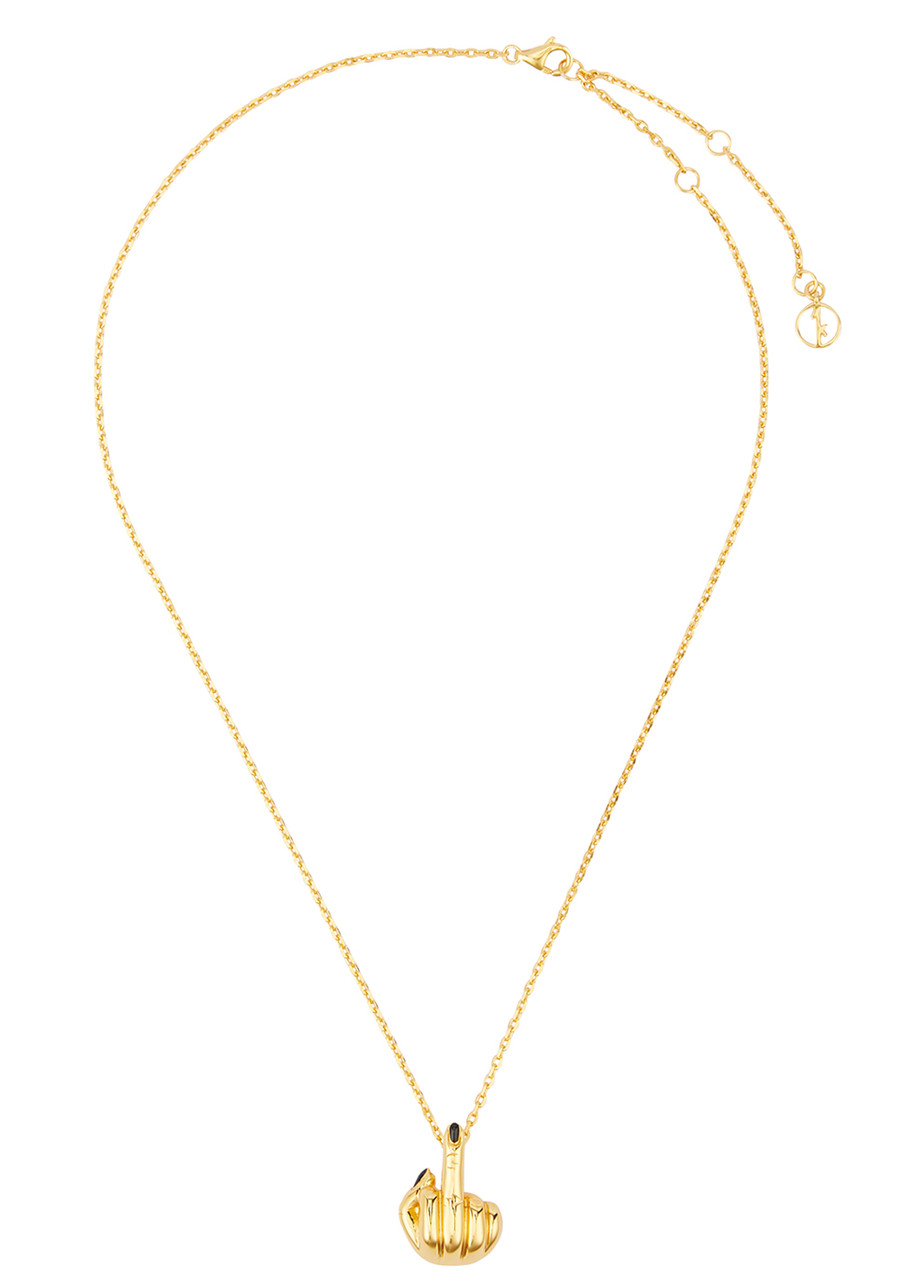Anissa Kermiche French For Goodnight 18kt Gold-plated Necklace - One Size