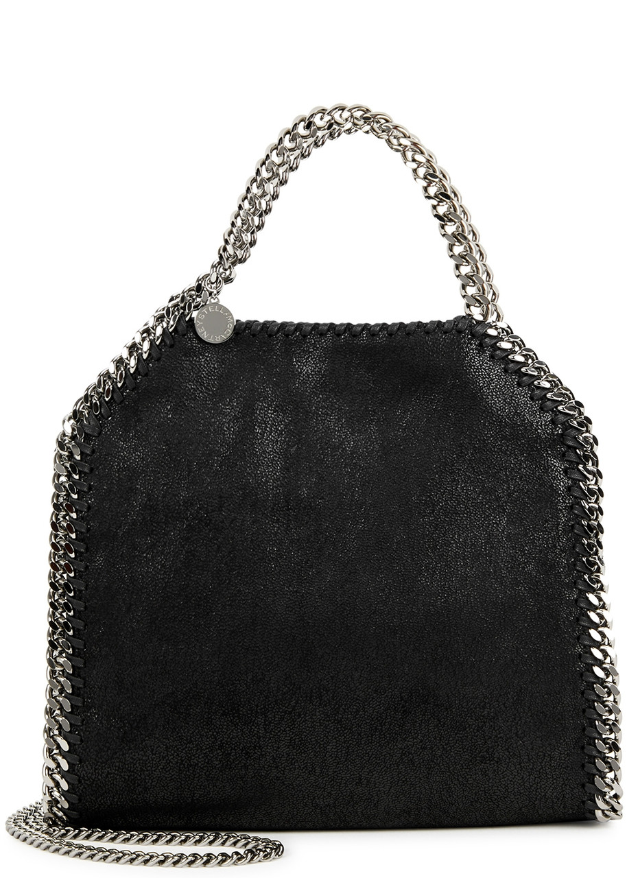 Stella Mccartney Falabella Mini Faux Suede Tote - Black - One Size