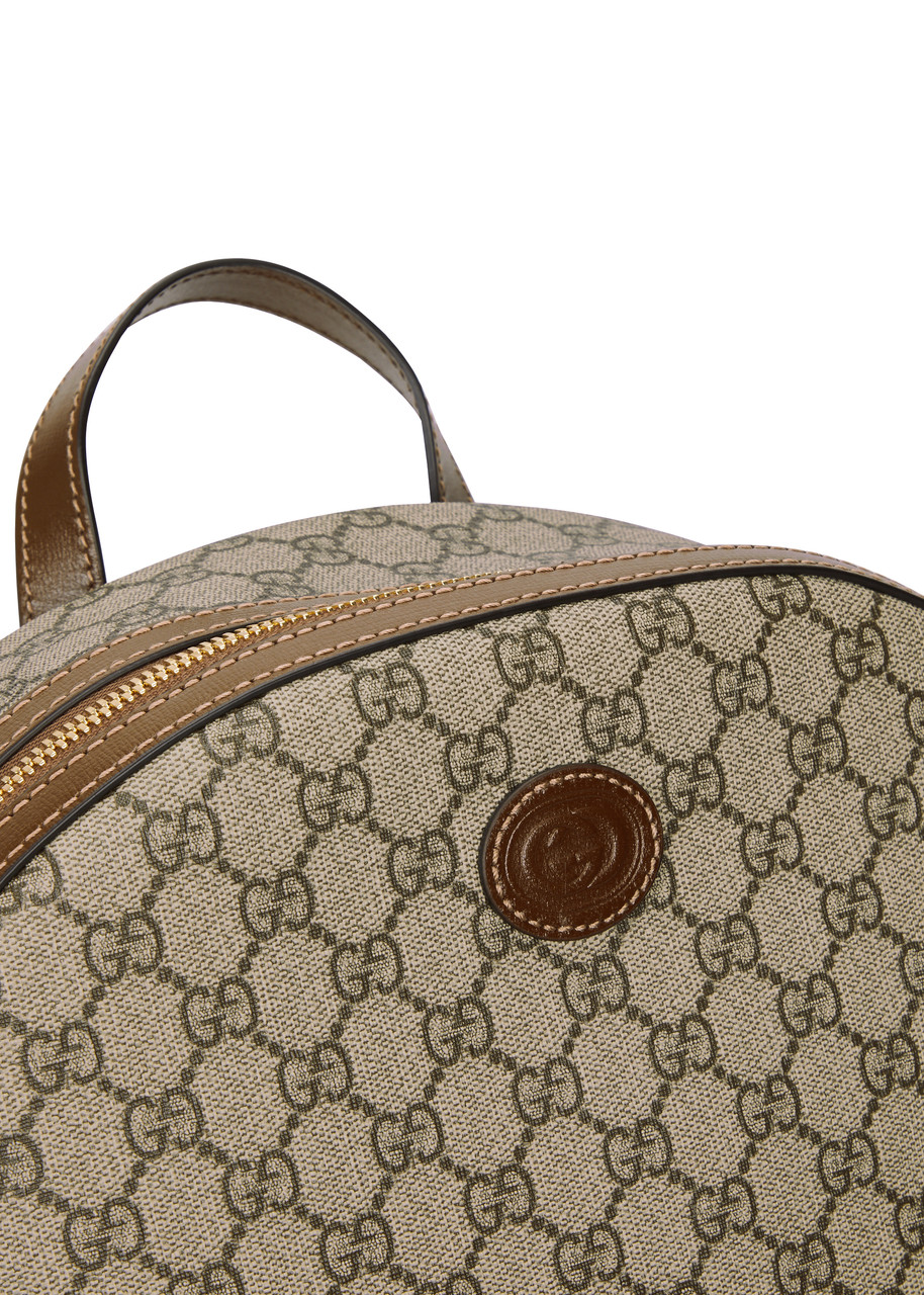  Gucci Gg Supreme Monogrammed Backpack - Beige - One Size 