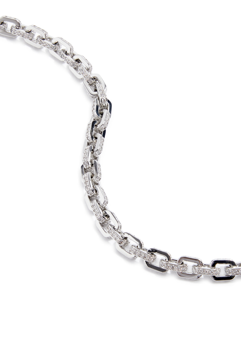  Cernucci Iced Box Crystal-embellished Bracelet - Silver 