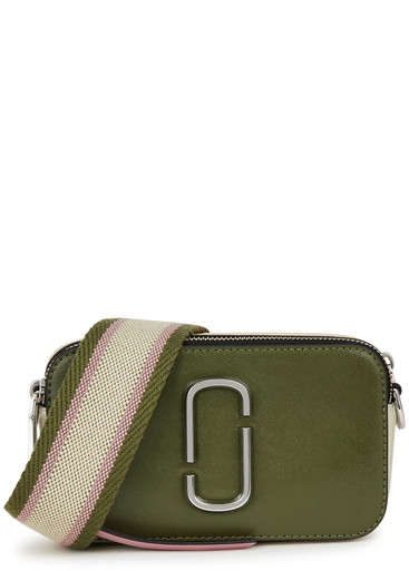 Snapshot leather crossbody bag Marc Jacobs Green in Leather - 28234614