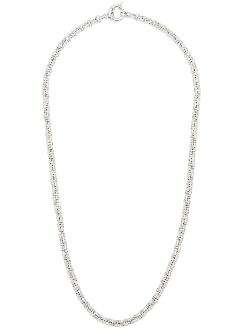 Tom Wood Rolo Sterling Silver Chain Necklace In Metallic