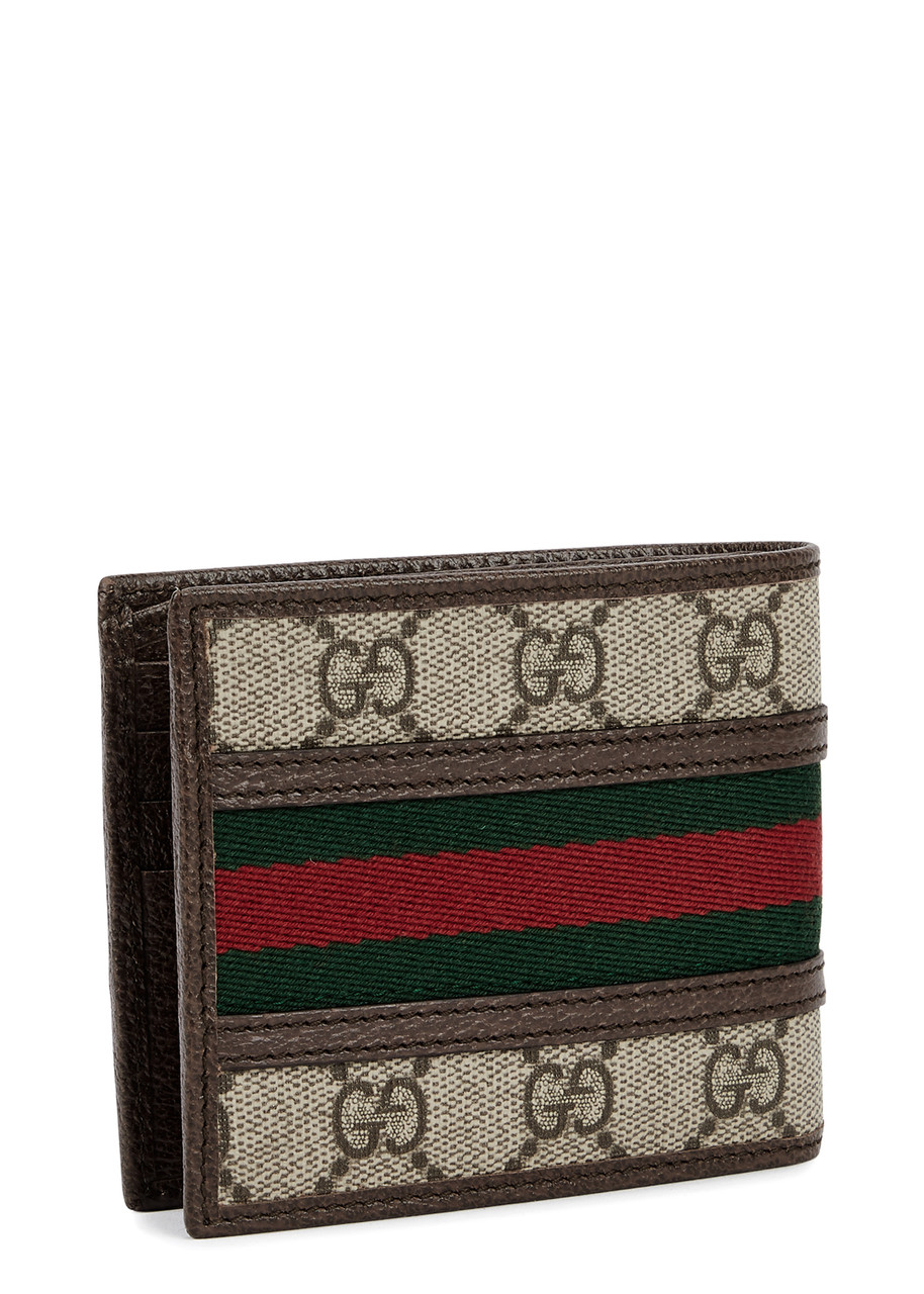  Gucci Ophidia Gg Leather Wallet - Beige 