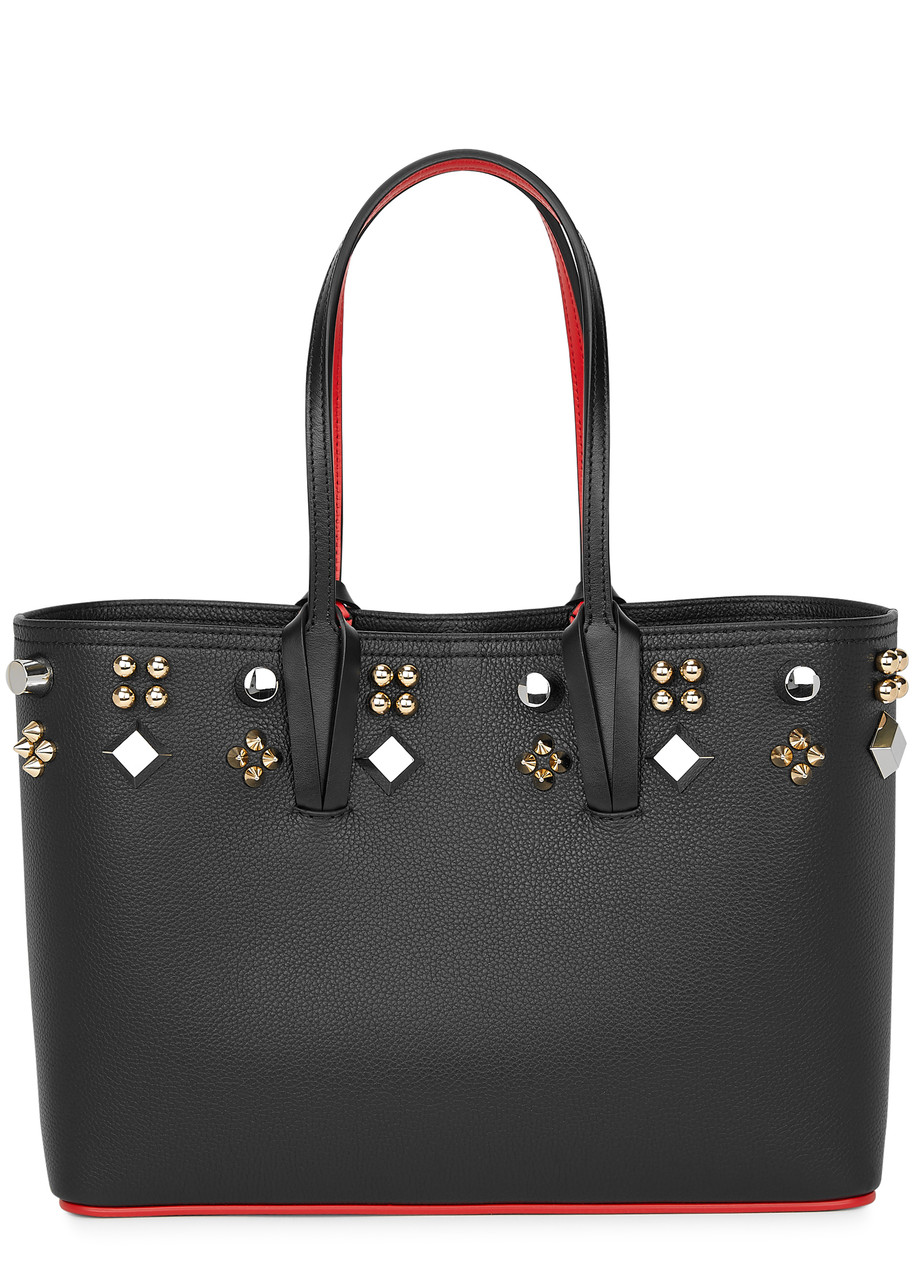 Christian Louboutin Cabata Small Black Leather Tote - One Size
