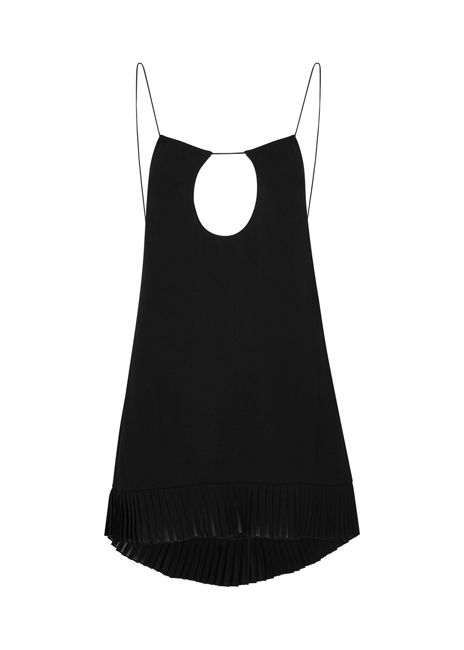 Yves Saint Laurent Black Cut-out Mini Dress - 12