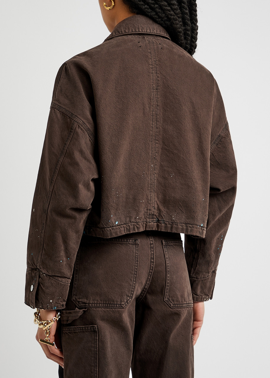  Amiri Workman Brown Denim Jacket - M 