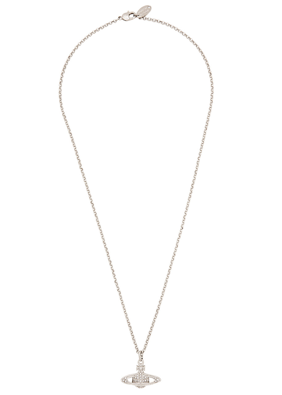 Vivienne Westwood Mini Bas Relief Orb-embellished Necklace - Silver