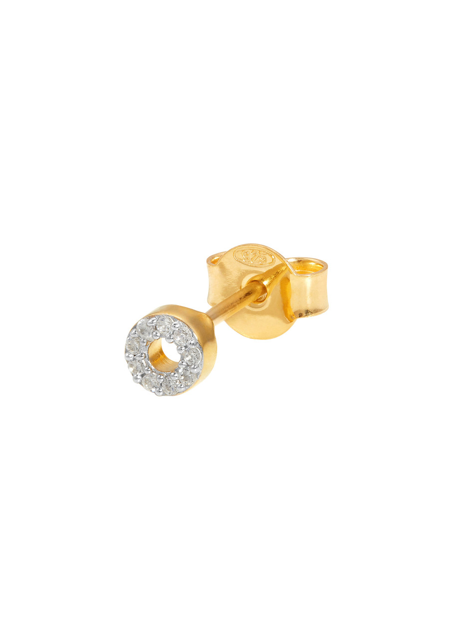 Missoma O Initial 18kt Gold-plated Single Stud Earring - One Size