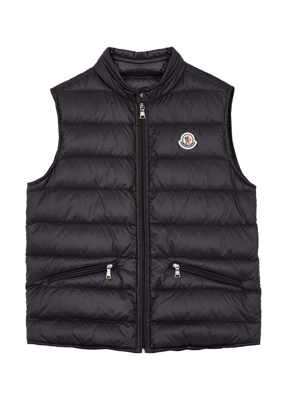 Moncler Kids Gui Quilted Shell Gilet - Black