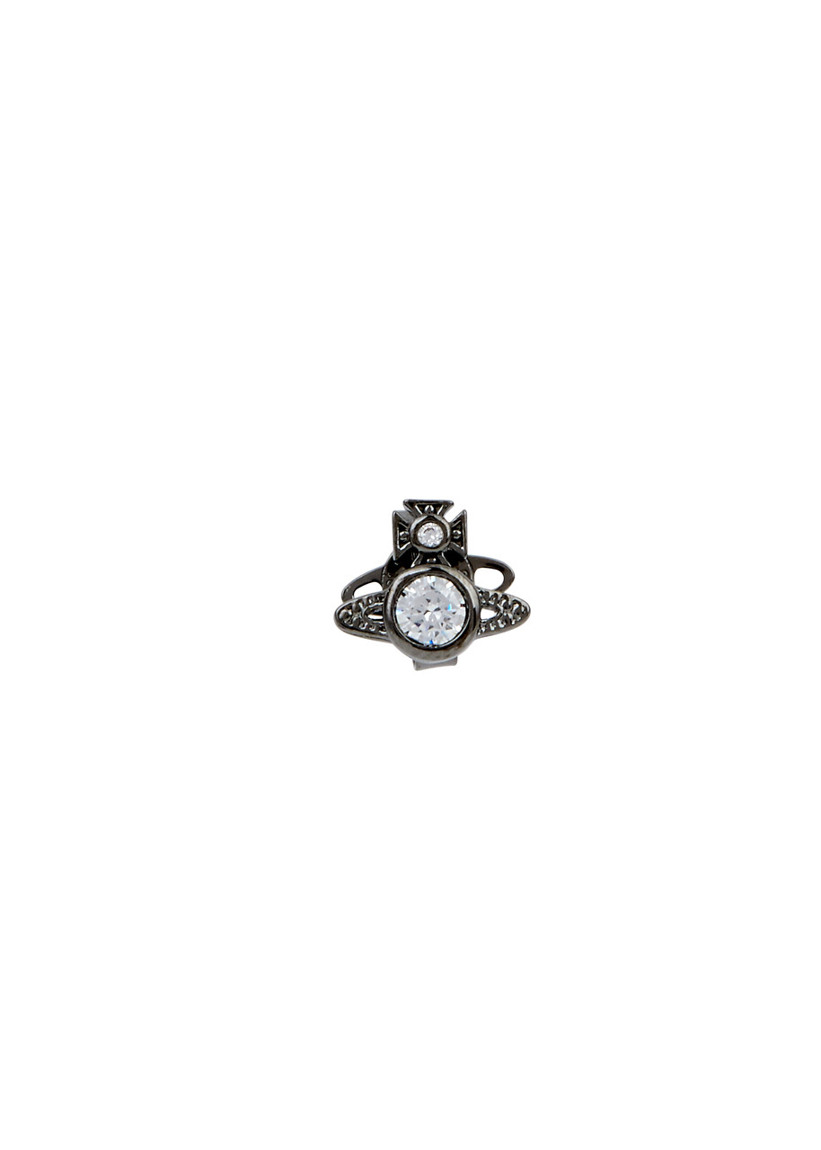 Vivienne Westwood London orb Single Stud Earring - Gunmetal