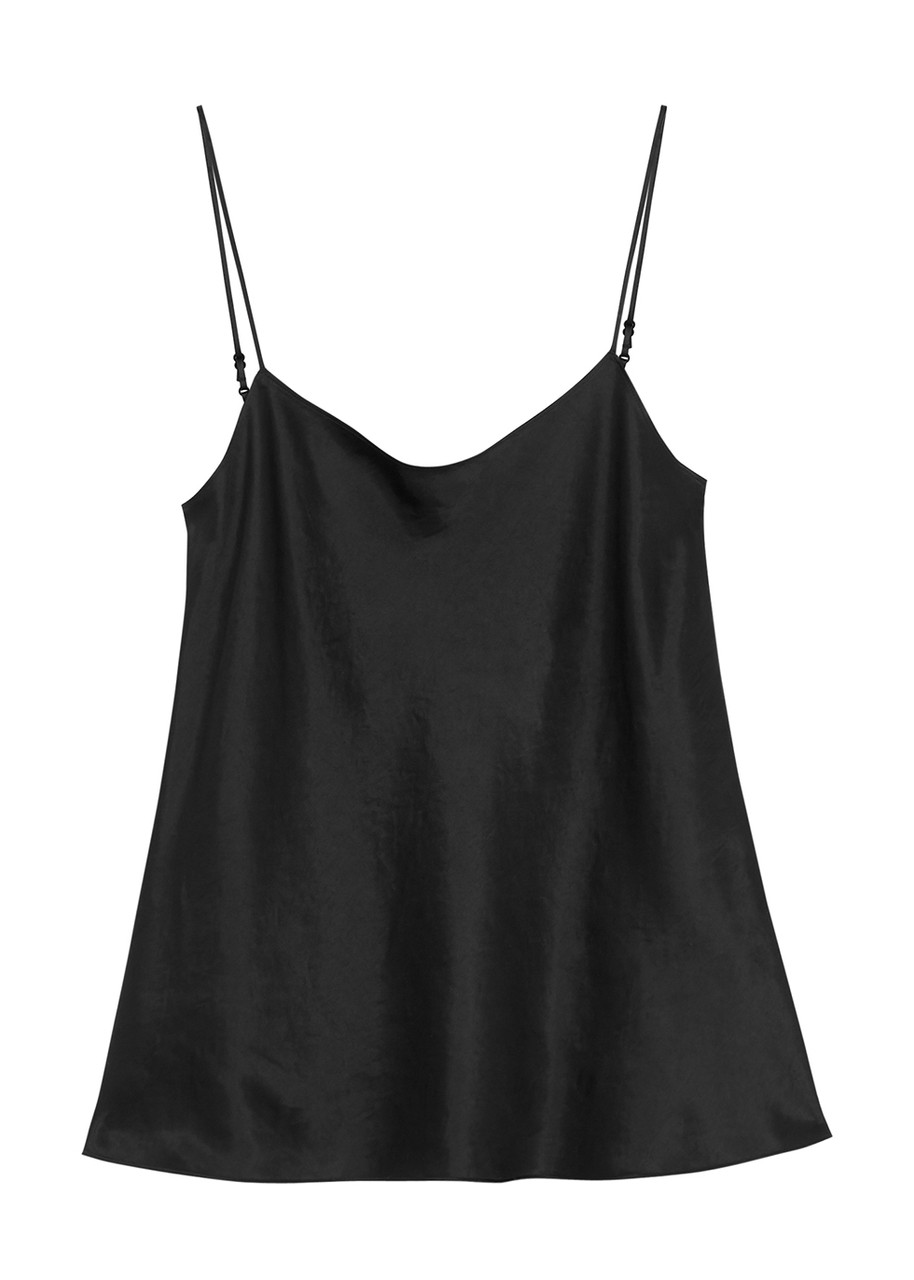 Vince Hammered Satin top - Black - M