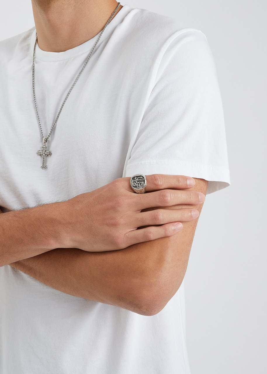  Clocks And Colours Tumbleweed Engraved Sterling Silver Ring 