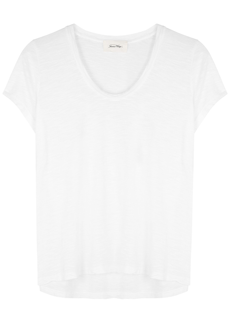 American Vintage Jacksonville Slubbed Cotton-blend T-shirt - White - L