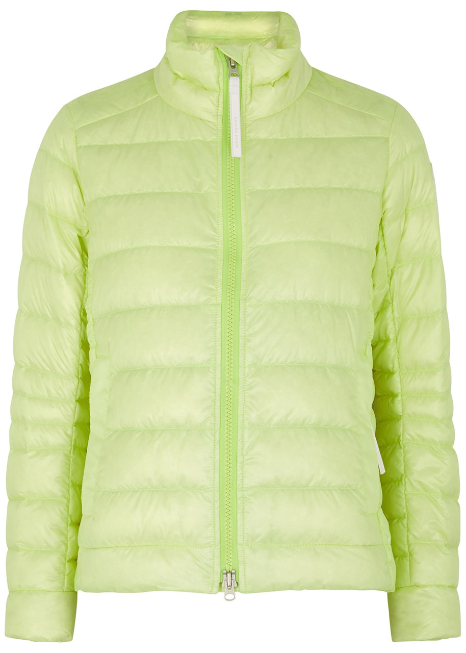 Canada Goose Cypress Neon Green Quilted Shell Jacket, Jacket, Lime - L