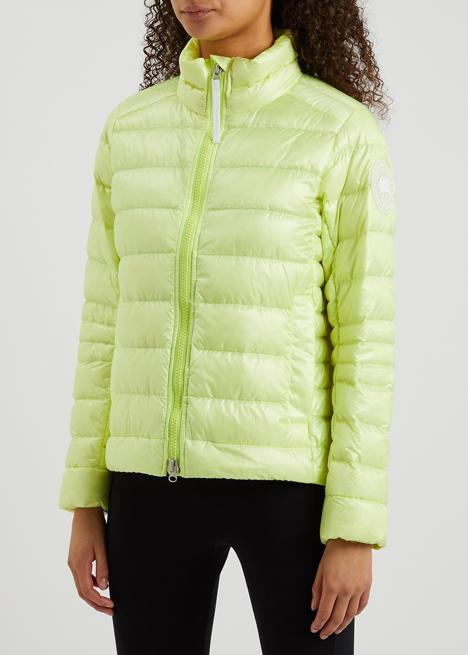 Canada Goose Cypress Neon Green Quilted Shell Jacket, Jacket, Lime - L 