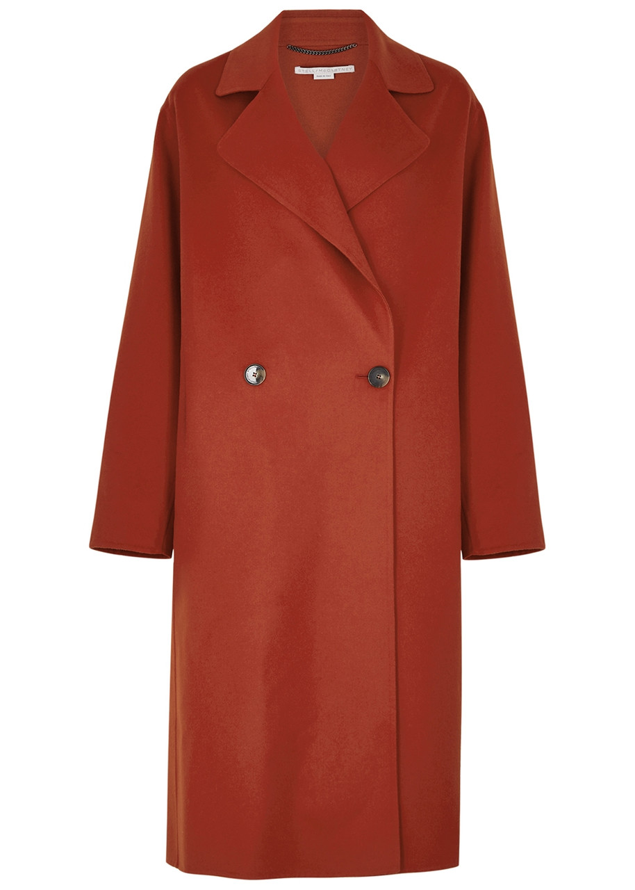 Stella Mccartney Red Oversized Wool Coat - 12