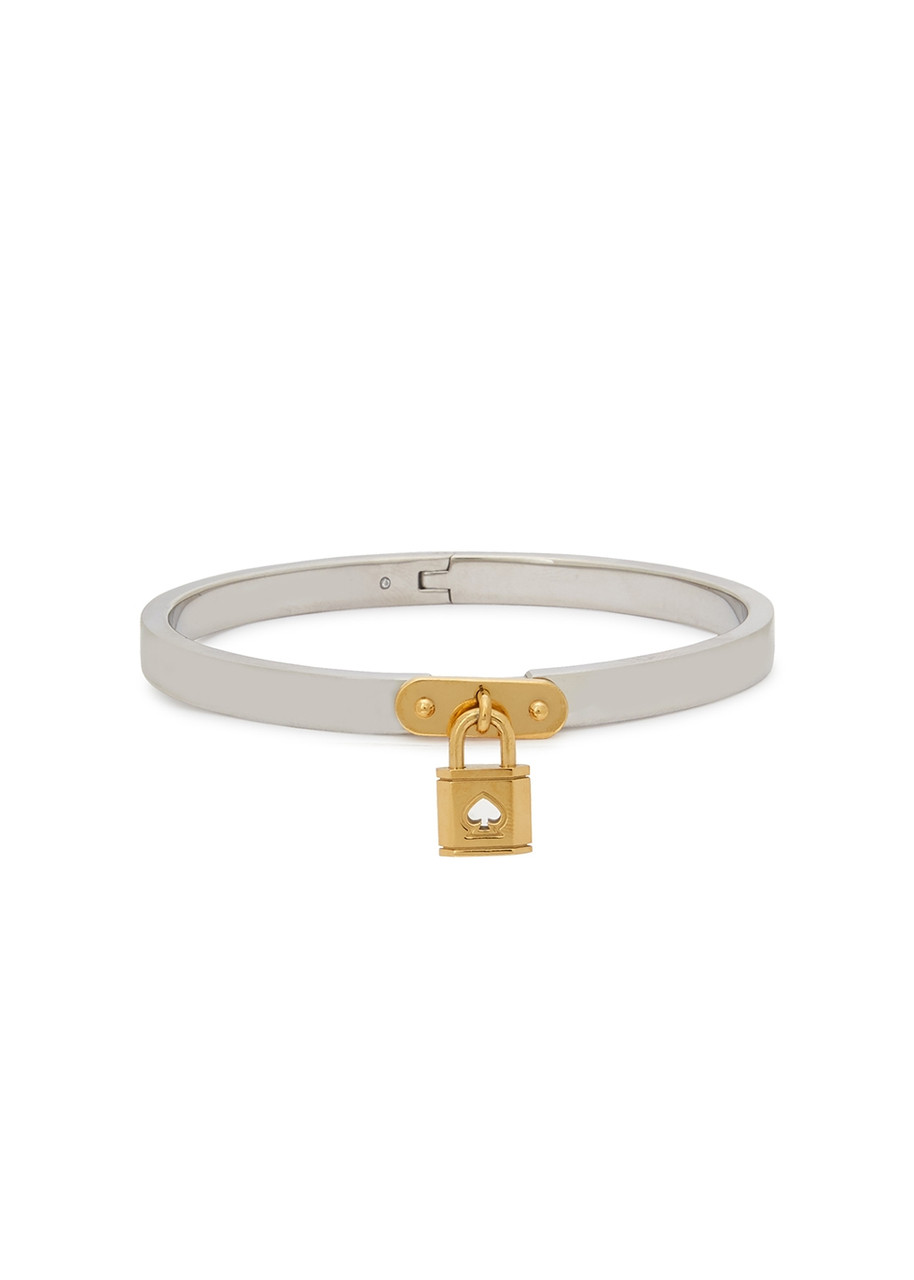 Kate Spade New York Lock And Spade Gold-plated Bracelet - Silver