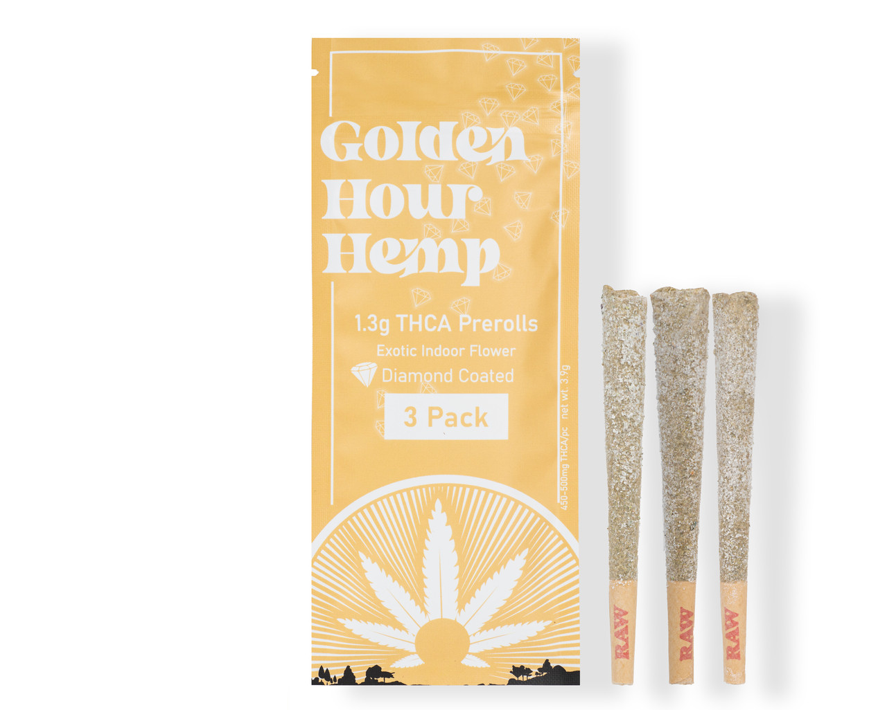 Exotic THCA Diamond Infused Preroll 3-Pack | Up to 500mg