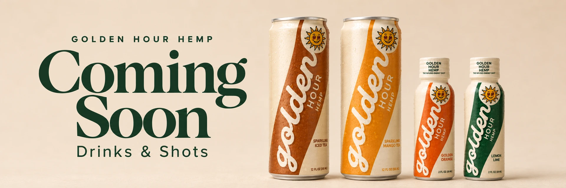 Golden Hour Hemp drinks and shots coming soon