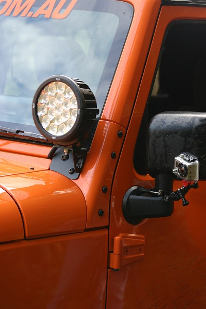 A Pillar Light Brackets To Suit JK Wrangler - Uneek 4x4 Pty Ltd